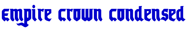 Empire Crown Condensed フォント